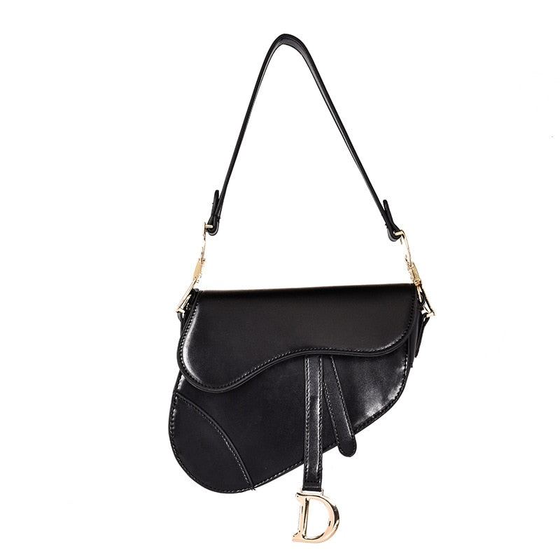 Sandsberg - luxe dames schoudertas - exclusieve PU - leren zadeltas