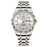 Stijlvolle herenarmbandhorloge van roestvrij staal - LumiSteel