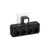 Meerdere stekkerdoos VOLTRIQ ProLine | 3–4 aansluitingen + 2× USB & 1× Type-C | 2500 W | Overspanningsbeveiliging & controle schakelaar