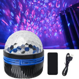 Polariva Noorderlichtprojector | Muzieksynchronisatie & Afstandsbediening | RGB Sfeerverlichting | USB Opladen | 7,8×7,8×8,7 cm