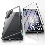Metall Aluminiumlegering 360 Hoes met Veiligheidsvergrendeling voor Samsung Galaxy S24-S23 Serie