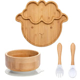 Kinder-servies set met zuignap – EcoFeast