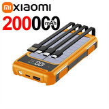 Zonne-energie Powerbank Voltora 20K | 20.000mAh | 4-in-1 Kabel | Snelladen & Nood-LED | Voor iPhone & Samsung