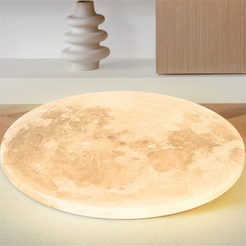 MoonAura Maan LED Lamp | Dimbaar | Ø26-40 cm | Kleurwissel met Afstandsbediening | Geschikt voor Slaapkamer, Hal & Badkamer | Moderne Minimalistische Stijl | Energiezuinig | Eenvoudige Installatie
