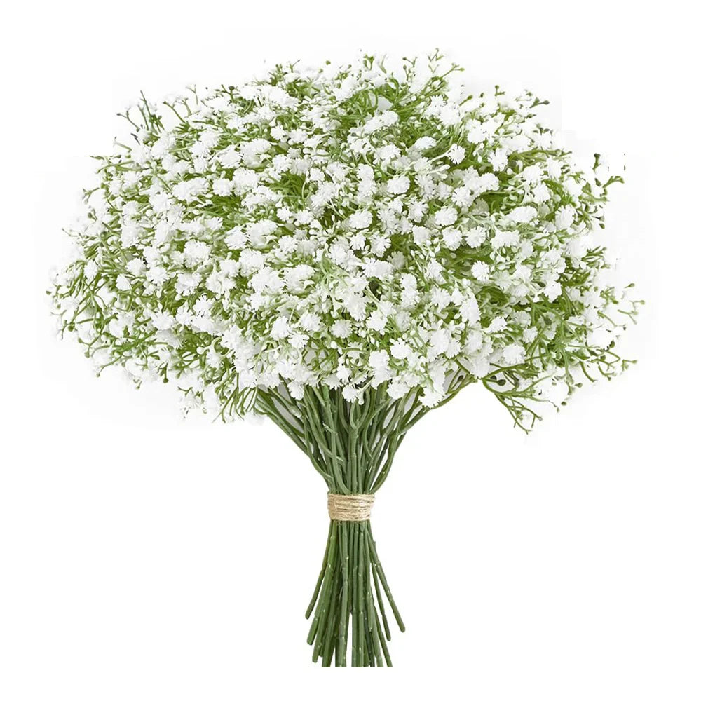 10/15x Kunstbloemen Gipskruid | Bruiloft & Interieurdecoratie | DIY Nepbloemen voor Boeket