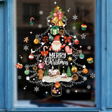 KerstRaamdecoratie - Feestelijke Decoratie met Kerstman en Dieren voor een Sfeervolle Kerst