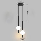 Moderne gouden hanglamp met bolvormige kap | Minimalistische LED plafondlamp
