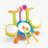Interactieve Leer-Drommelset met Microfoon voor Peuters – RitmePlezier Mini