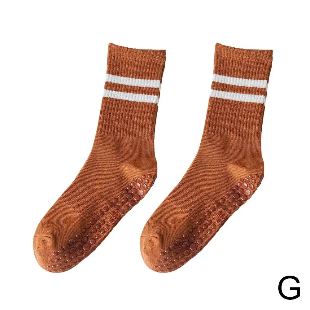 Antislip Mid-Tube Sportsokken voor Fitness en Yoga - GripFit