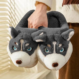 Schattige Husky Dames Huisschoenen – Novi