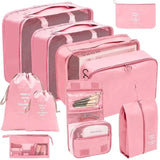 PackWunder Reisorganizerset 7/8/9/10-delig | Vouwbare koffer-organizer | Voor kleding, schoenen & accessoires