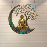 Acryl Zonnenvanger ZenLight | 2D Boeddha Decor | Raam- & Woonaccessoire | Spirituele Ruimte-inrichting
