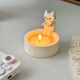 Kitten Kaarshouder Leuke Kat Kandelaar Creatieve Aromatherapie Kaarshouder