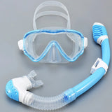 AquaJuni Kinder Duikmasker met Snorkel | Antivolg & Levensveilig | Gehard Glas & Silicoon | Voor Jongens & Meisjes 7–15 Jaar