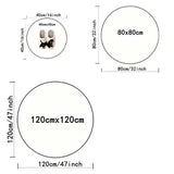 CosyLuxe | Kerstboom Tapijt | Rond & Antislip | 40–120 cm | Wasbare Flanellen Ondergrond voor Boom, Woonkamer & Decoratie