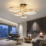 Moderne LED-hanglamp met ringen – plafondlamp met geometrische vorm