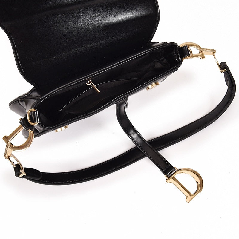 Sandsberg - luxe dames schoudertas - exclusieve PU - leren zadeltas