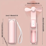 Mini Handventilator Breezella | USB Oplaadbaar | 3 Snelheden | Opvouwbaar & Powerbank-Functie | 2000 mAh Accu