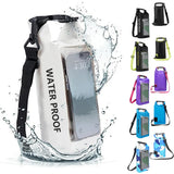 AquaVault Waterdichte Dry Bag 2L | Met Touchscreen-venster | Outdoor Tas voor Kajak, Trekking & Watersport
