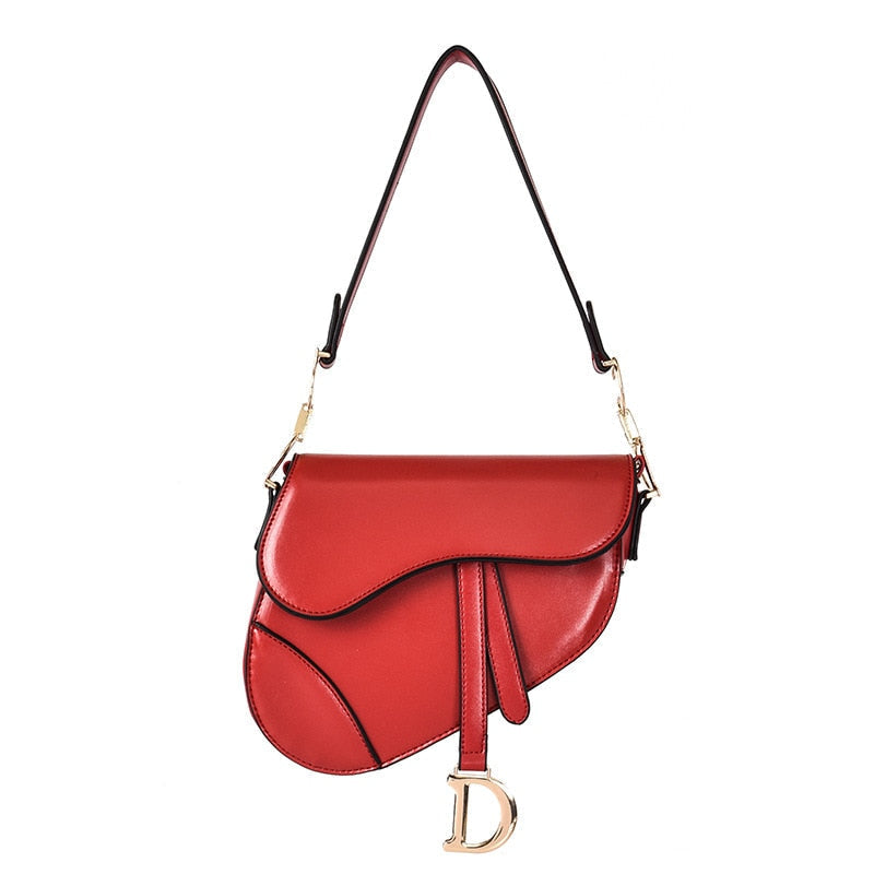 Sandsberg - luxe dames schoudertas - exclusieve PU - leren zadeltas