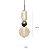 Hanglamp van gekandificeerd glas