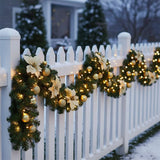 GLOWTWINE – Verlichte kerstguirlande van rotan met warmwitte LED-lampen, 2,7 m