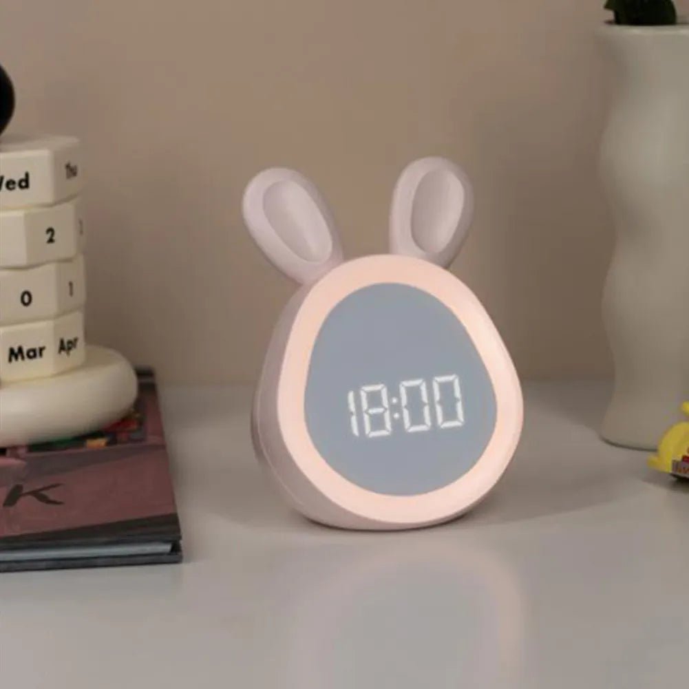 Kinderwekker in Konijnenvorm met LED Nachtlicht - BunniGlow