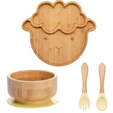 Kinder-servies set met zuignap – EcoFeast