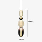 Hanglamp van gekandificeerd glas