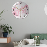 Stijlvolle Wandklok met Marmerstructuur – MarbleTime