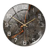Stijlvolle Wandklok met Marmerstructuur – MarbleTime