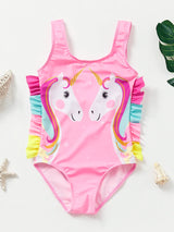 Meisjes Zwemoutfit met Zeemeermin en Eenhoorn Ontwerpen – Perfect voor Kinderen van 4-8 Jaar