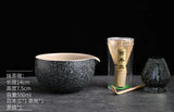 Japanse Matcha Thee Set – Bamboe Klopper, Kom, Schep & Houder – Traditioneel Ceremonieel Matcha Bereiden – Cadeauset