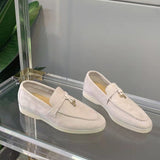 Selin | Suède Dames Loafers | Tijdloze Elegantie | Zachte Luxe Voering | Verkrijgbaar in Zwart, Beige, Abrikoos | Geschikt voor Formele en Casual Gelegenheden | Hoogwaardig Materiaal | Comfortabele Pasvorm | Maten 35-43