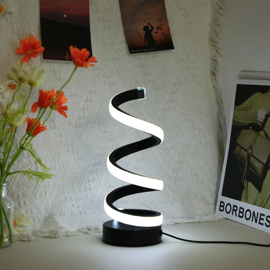 Moderne S-vormige Bureau Lamp - FlexiGlow