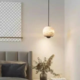Noordse Alabaster Globe Hanglamp – Elegante Marmeren Hanglamp