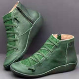 leer - Dameslaarzen Comfortschoenen
