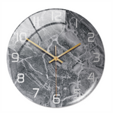 Stijlvolle Wandklok met Marmerstructuur – MarbleTime