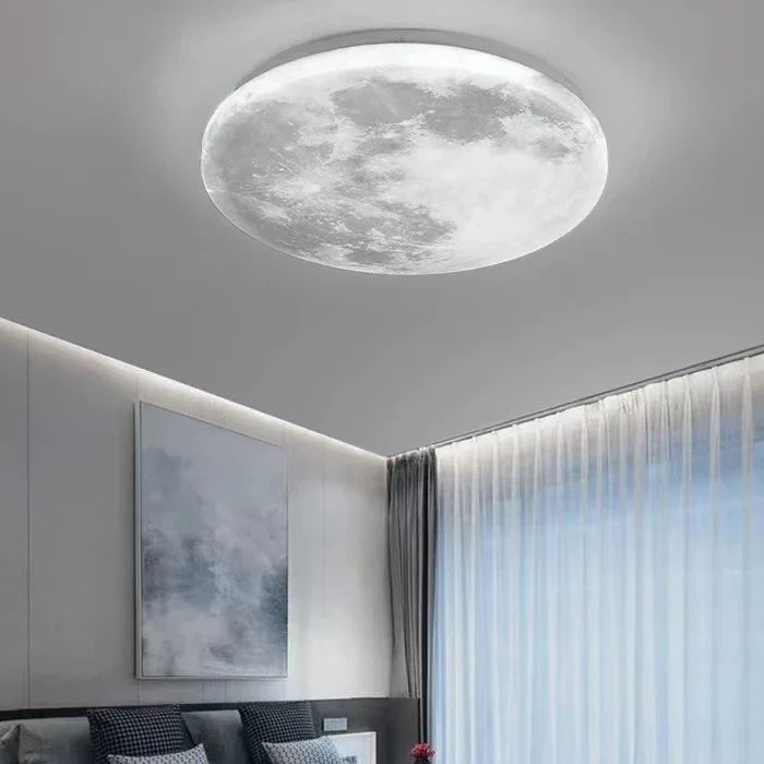 MoonAura Maan LED Lamp | Dimbaar | Ø26-40 cm | Kleurwissel met Afstandsbediening | Geschikt voor Slaapkamer, Hal & Badkamer | Moderne Minimalistische Stijl | Energiezuinig | Eenvoudige Installatie