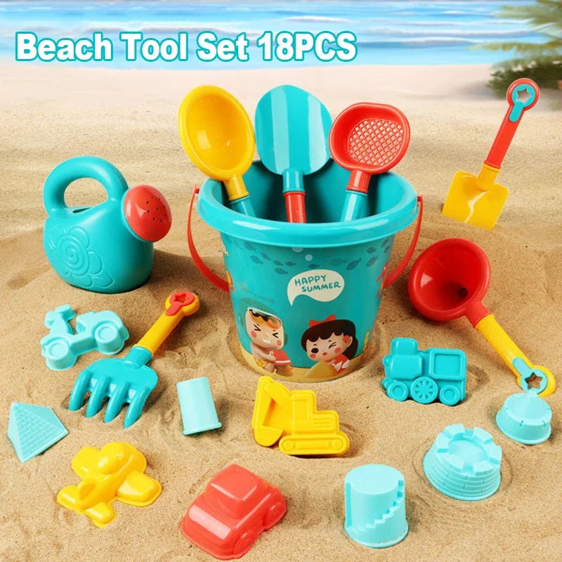 Kinderen Strand Speelgoed Set – Emmer, Schep, Waterfles en Meer voor Zomerpret