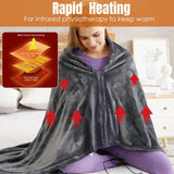 CozyTherm Wear USB-Heizdeken om te Dragen | 150 × 85 cm | 3 Temperatuurstanden | Machinewasbaar & Draagbaar