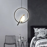 Luxe Hanglamp met Gouden Vogel