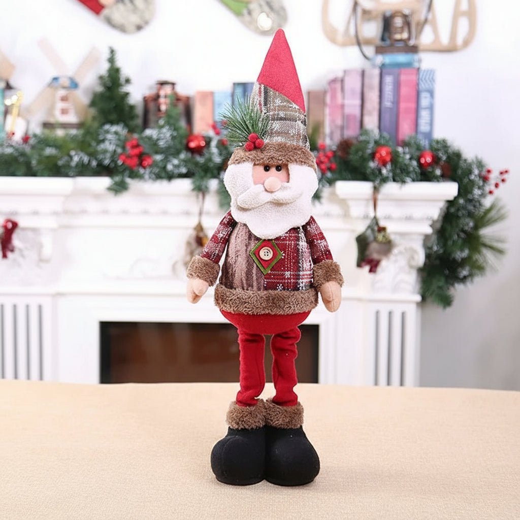 SANTAFLAIR – Stijlvolle feestelijke Kerstmanpop voor elegante feestdecoratie