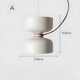 Orlee Hanglamp – Modern Geometrisch Ontwerp in Mat Zwart, Wit & Grijs