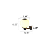 Zonne-energie LED Globe Wandlamp – Elegante Buitenlamp voor Paden & Ingangen