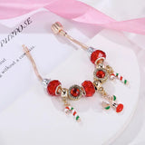 FROSTLET – Feestelijke Suikerriet Charm Armband met Verstelbare Zilveren Ketting
