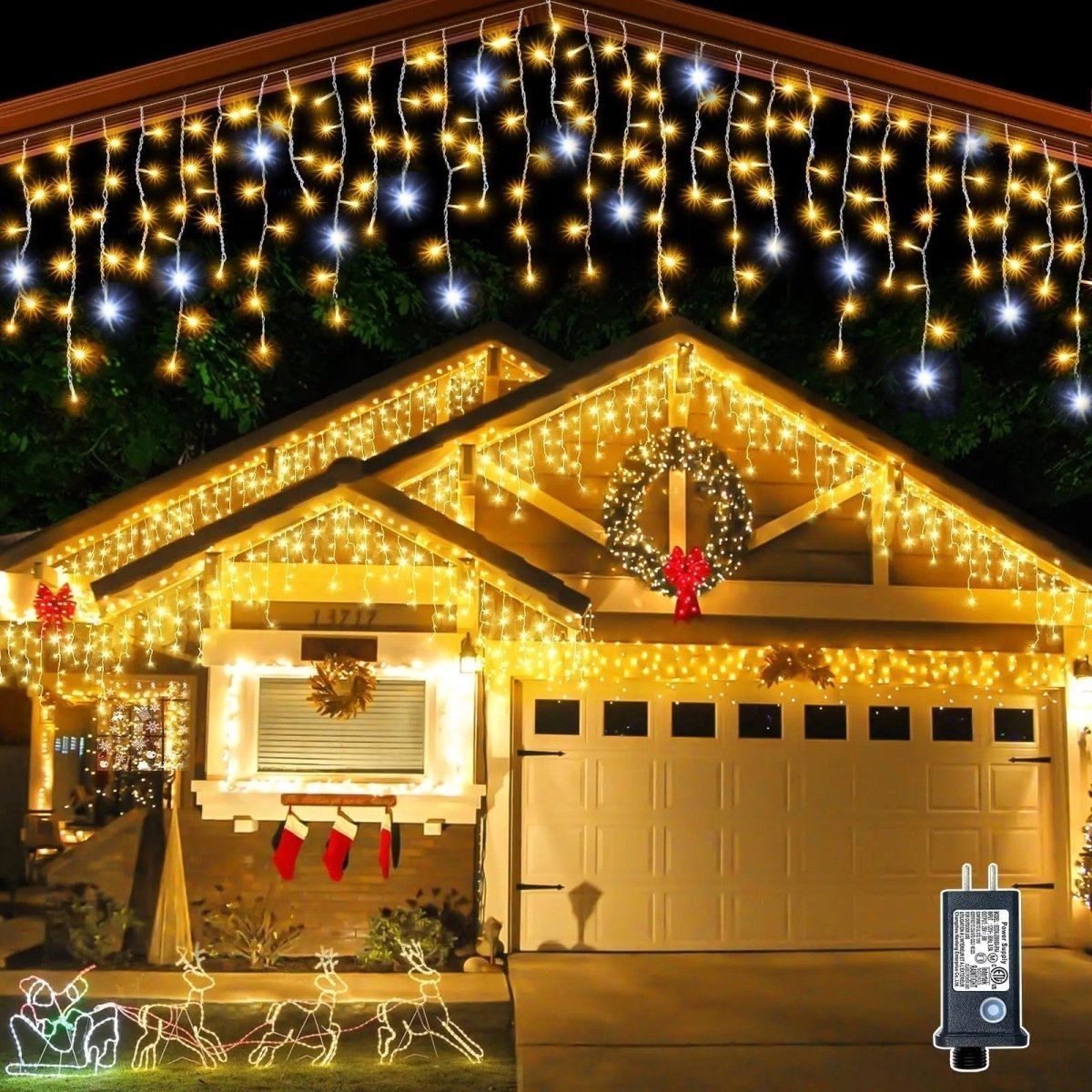 SPARKLUNE – LED Gordijn Lichtjesketting voor Magische Feestdecoratie