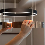 Moderne LED-hanglamp in ringvorm – elegante ronde plafondlamp