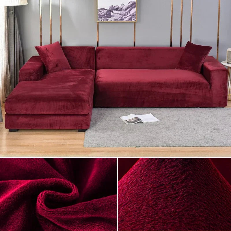 Stretch Velours Sofabekleding met luxe afwerking – Sofina