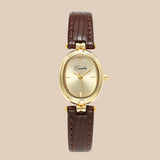 Sienna - Elegante quartz horloge met gouden wijzerplaat
